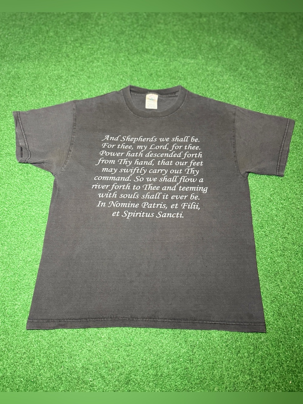 Boondock Saints T Shirt Medium XL Vintage Movie Promo Prayer Irish Faded Black